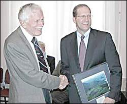 Richard Morenus with Senator John Sununu  in Washington, D.C.